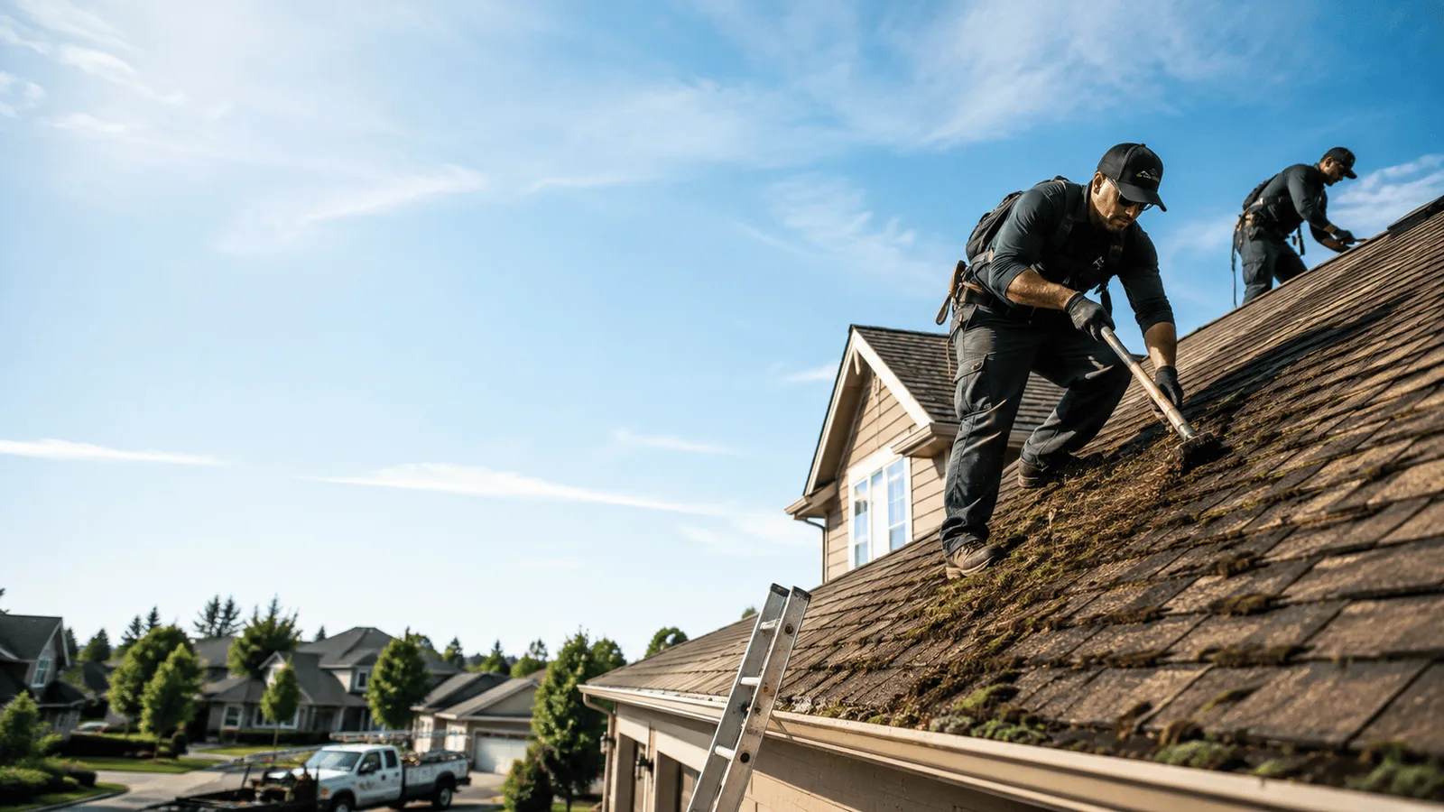 Roof Moss Removal in Rochelle, IL near me